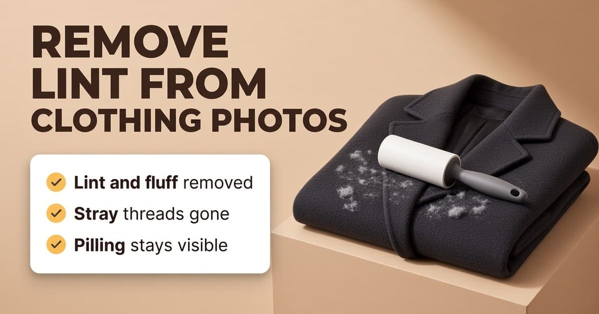 How to remove lint from clothes (and from your photos)